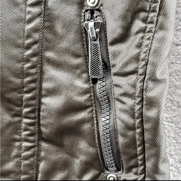 Premium Lounge Heavy Lined Jacket Coat Brown Pockets Hood Zip Men Large